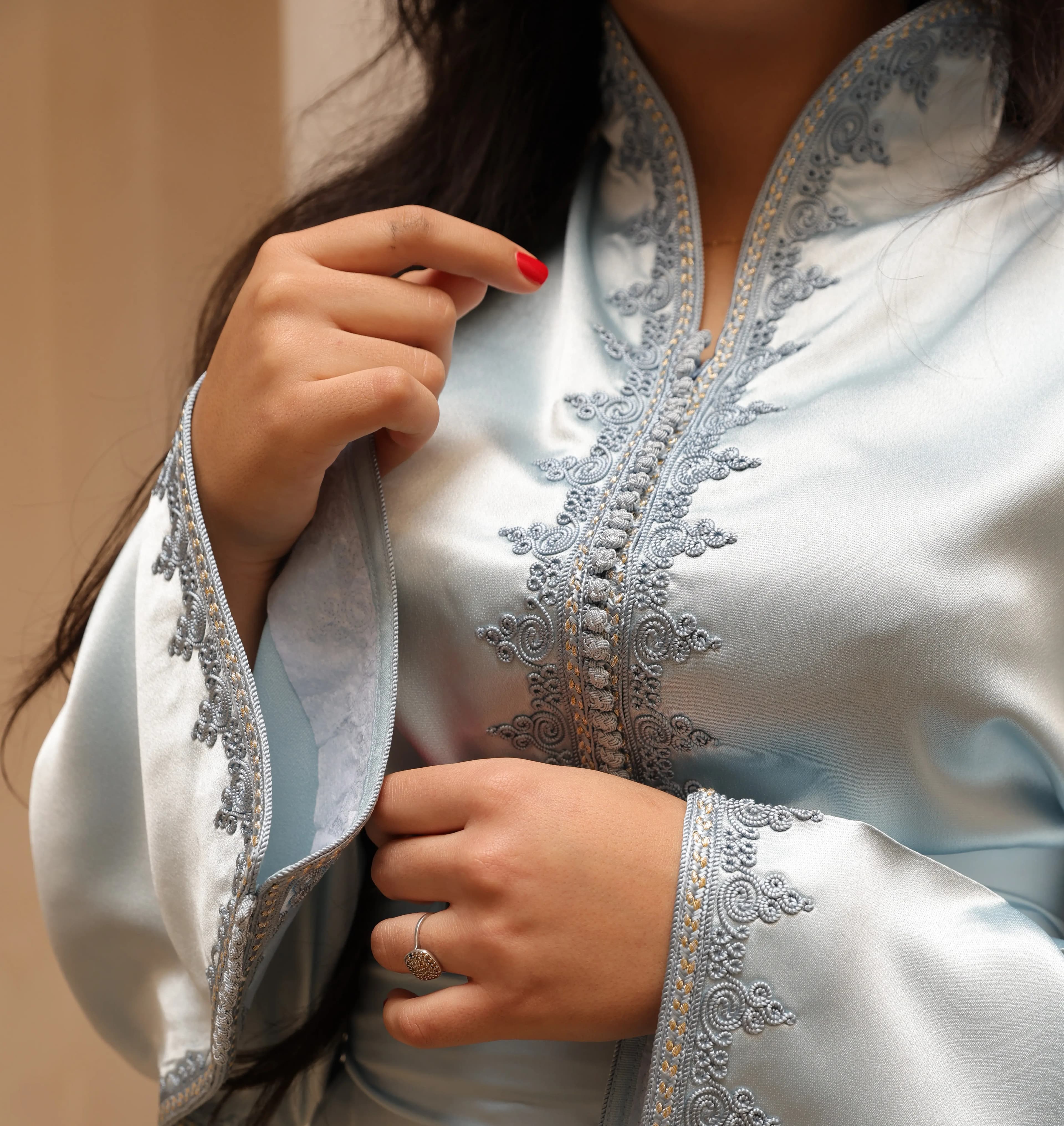 photo d'une robe bleue